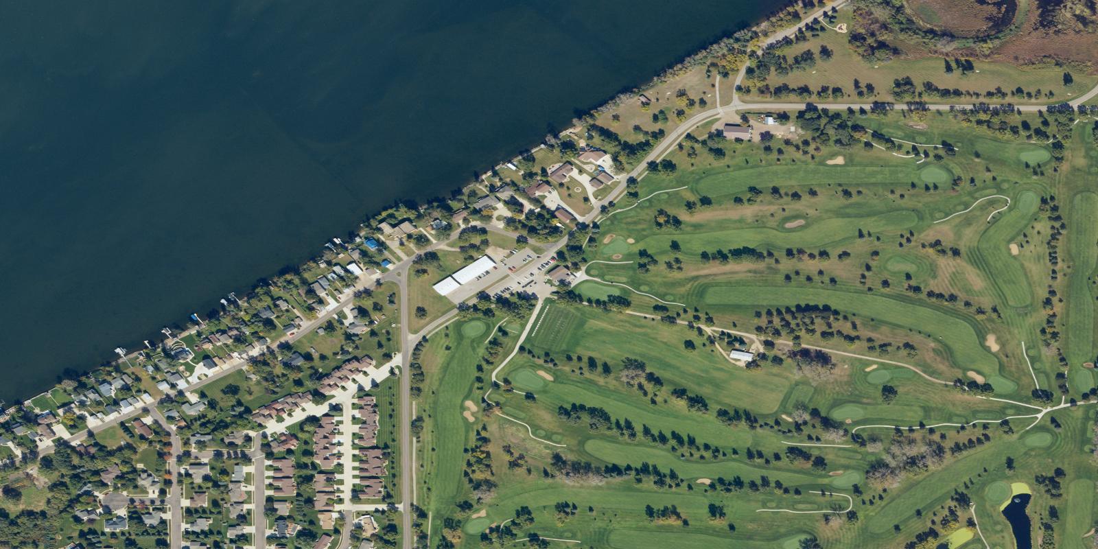 Satellite view of Watertown Municipal Golf Course