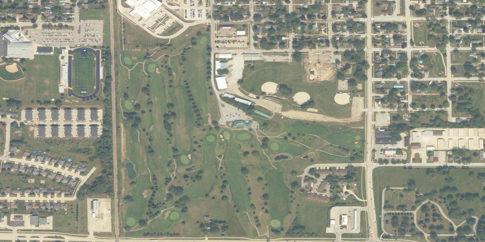 Satellite view of Waverly Municipal Golf Course