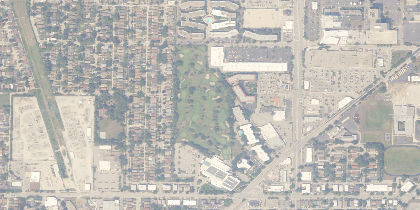 Satellite view of Weber Park Golf Course