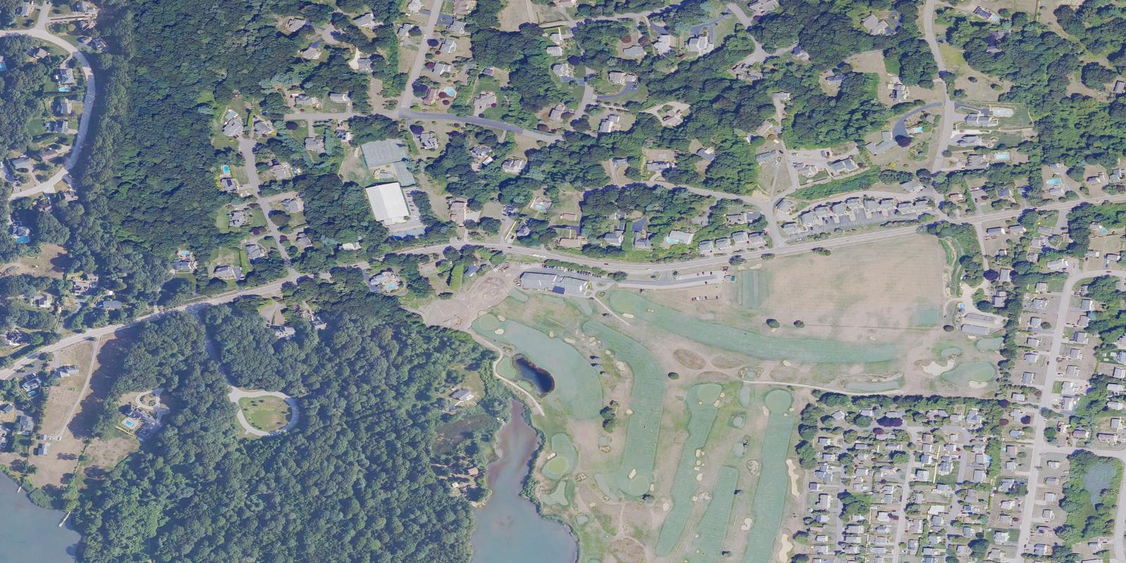 Satellite view of Weekapaug Golf Club