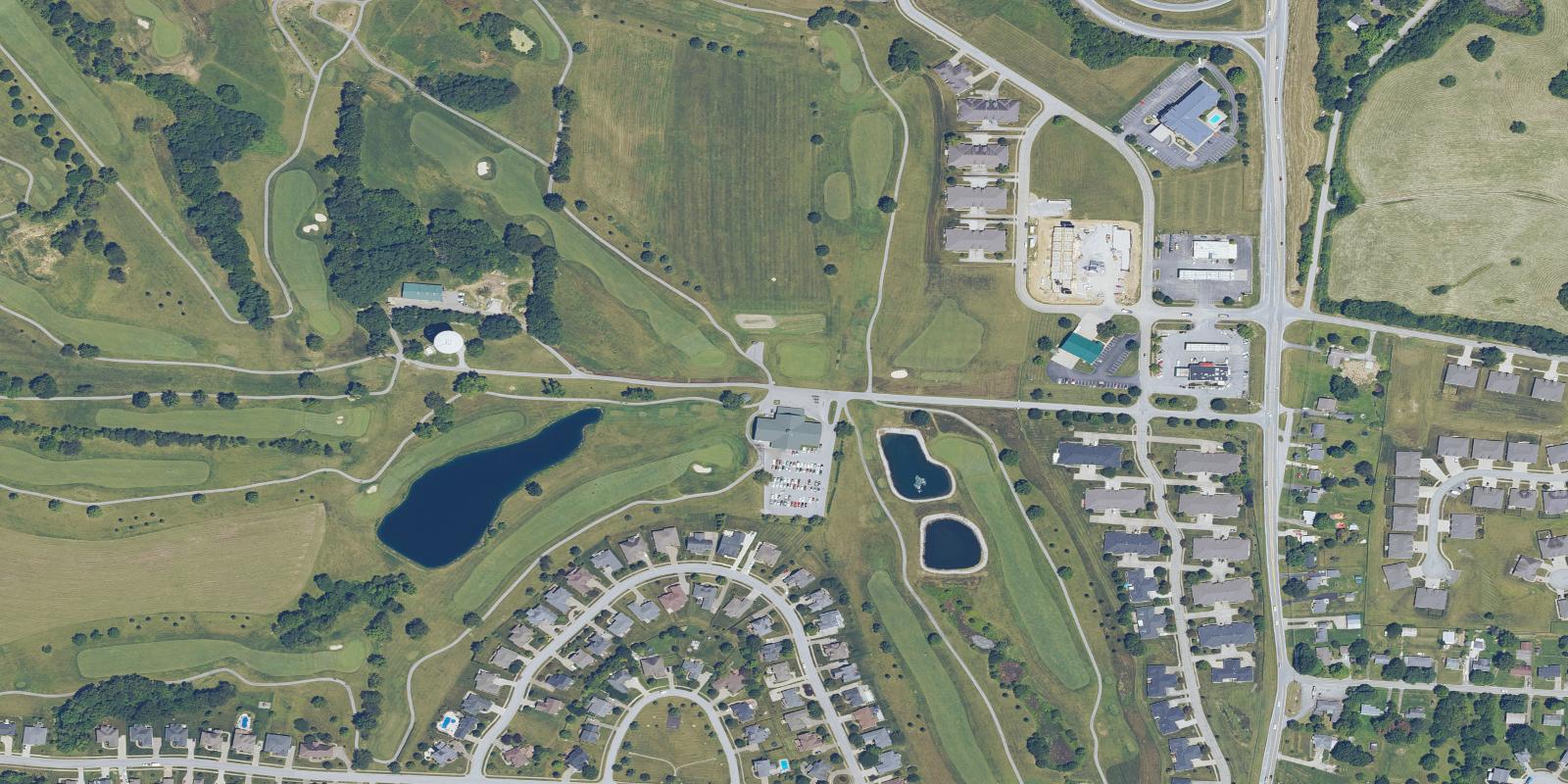 Satellite view of Weissinger Hills Golf Course