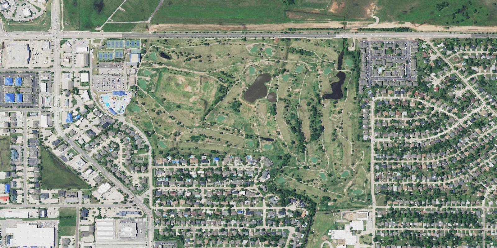 Satellite view of Westwood Park Golf Course