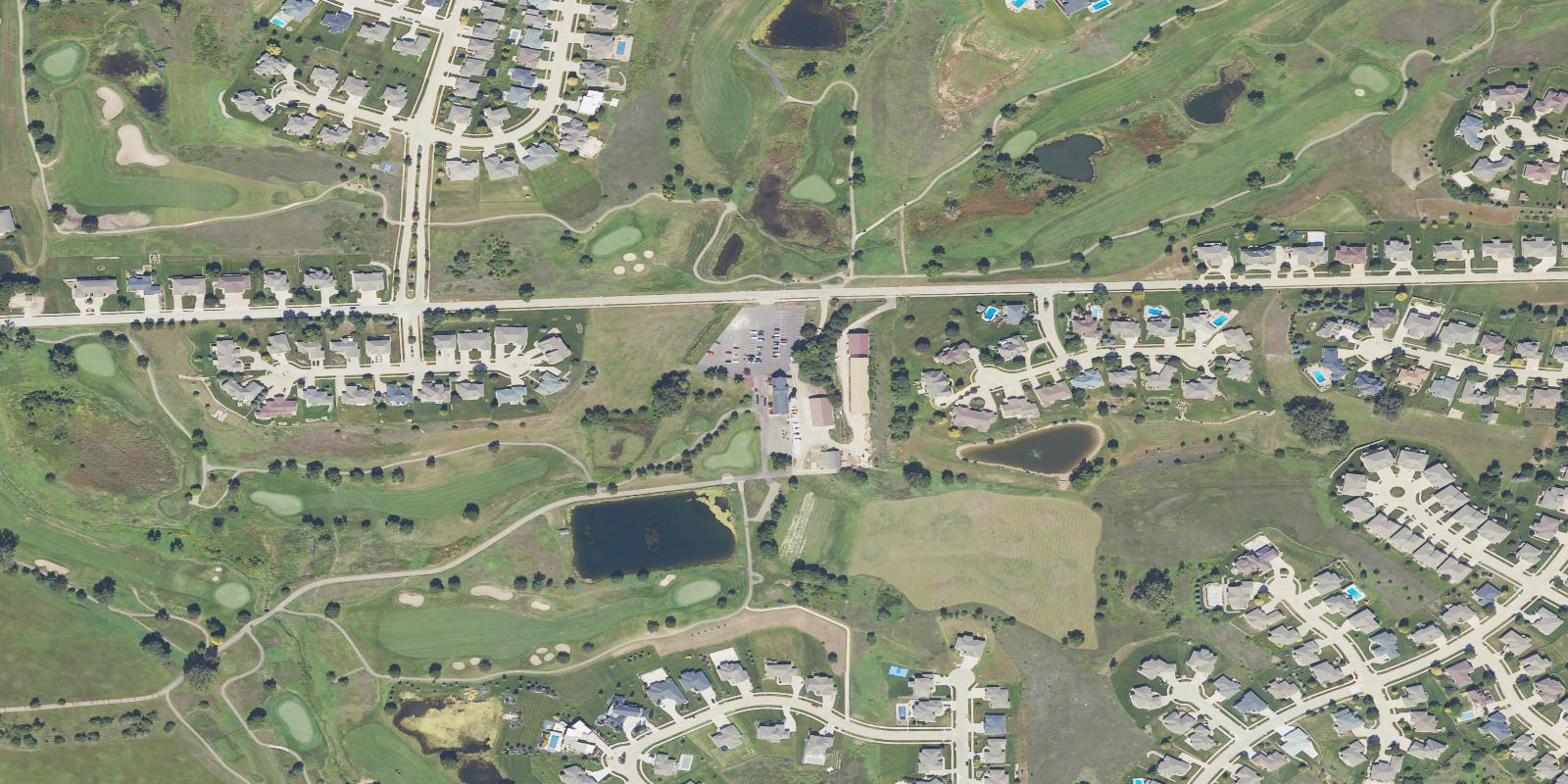 Satellite view of Whispering Creek Golf Club