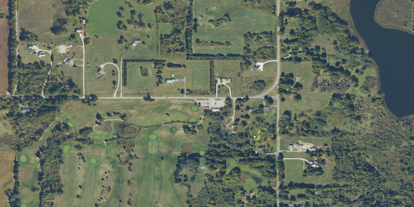 Satellite view of Wild Oaks Golf Course White Cedar Willow Oaks