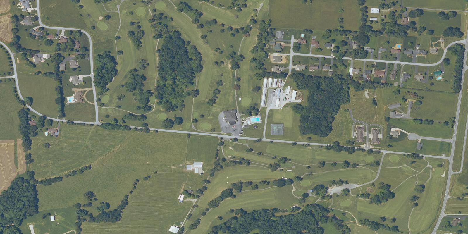 Satellite view of Wild Oaks Golf Course Willow Oaks Pin Oaks