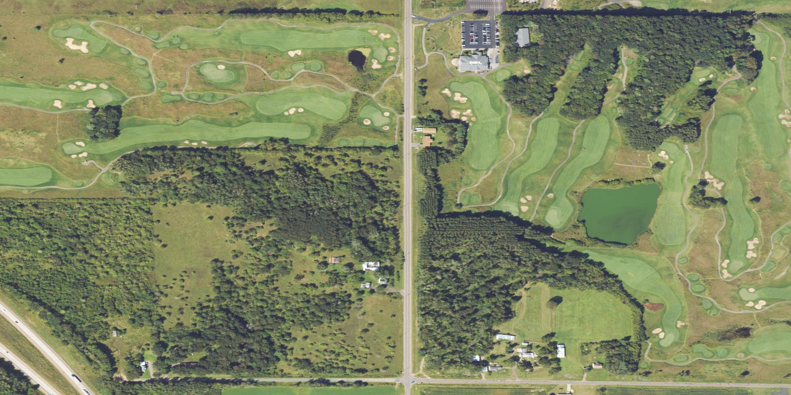 Satellite view of Wild Ridge Golf Course