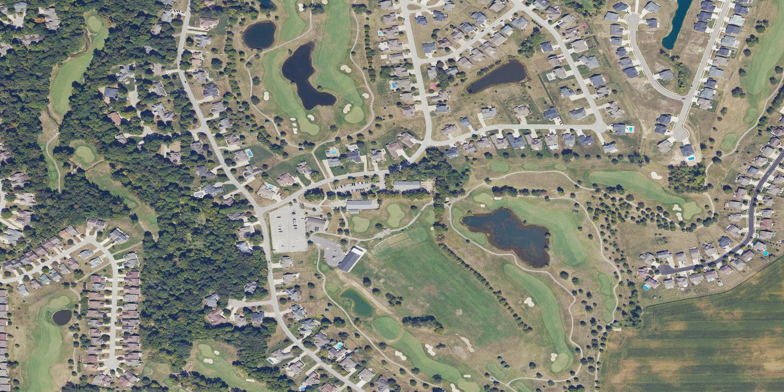 Satellite view of Wildcat Creek Golf Course
