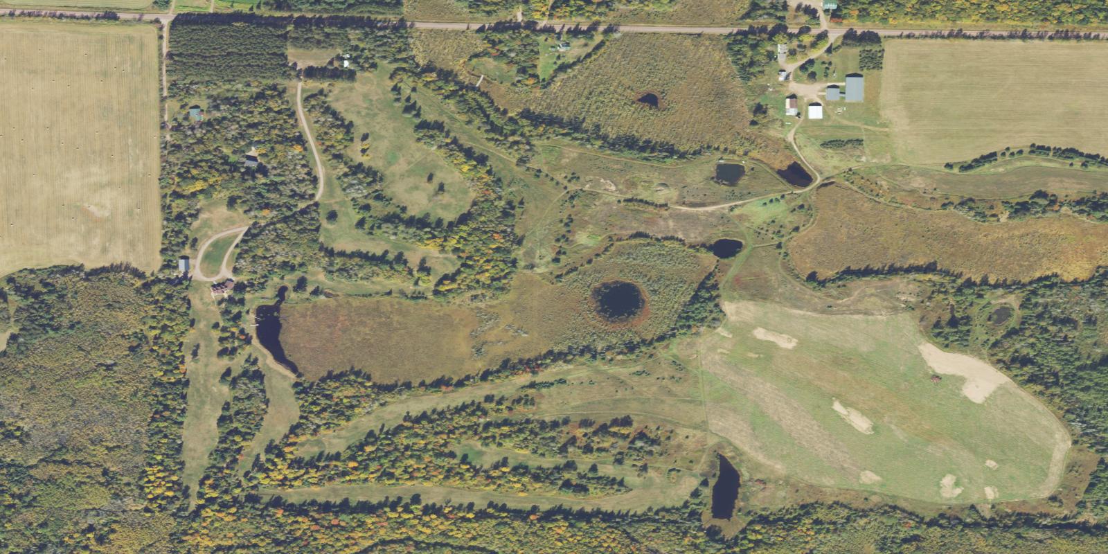 Satellite view of Wildwood Marshes Golf Course
