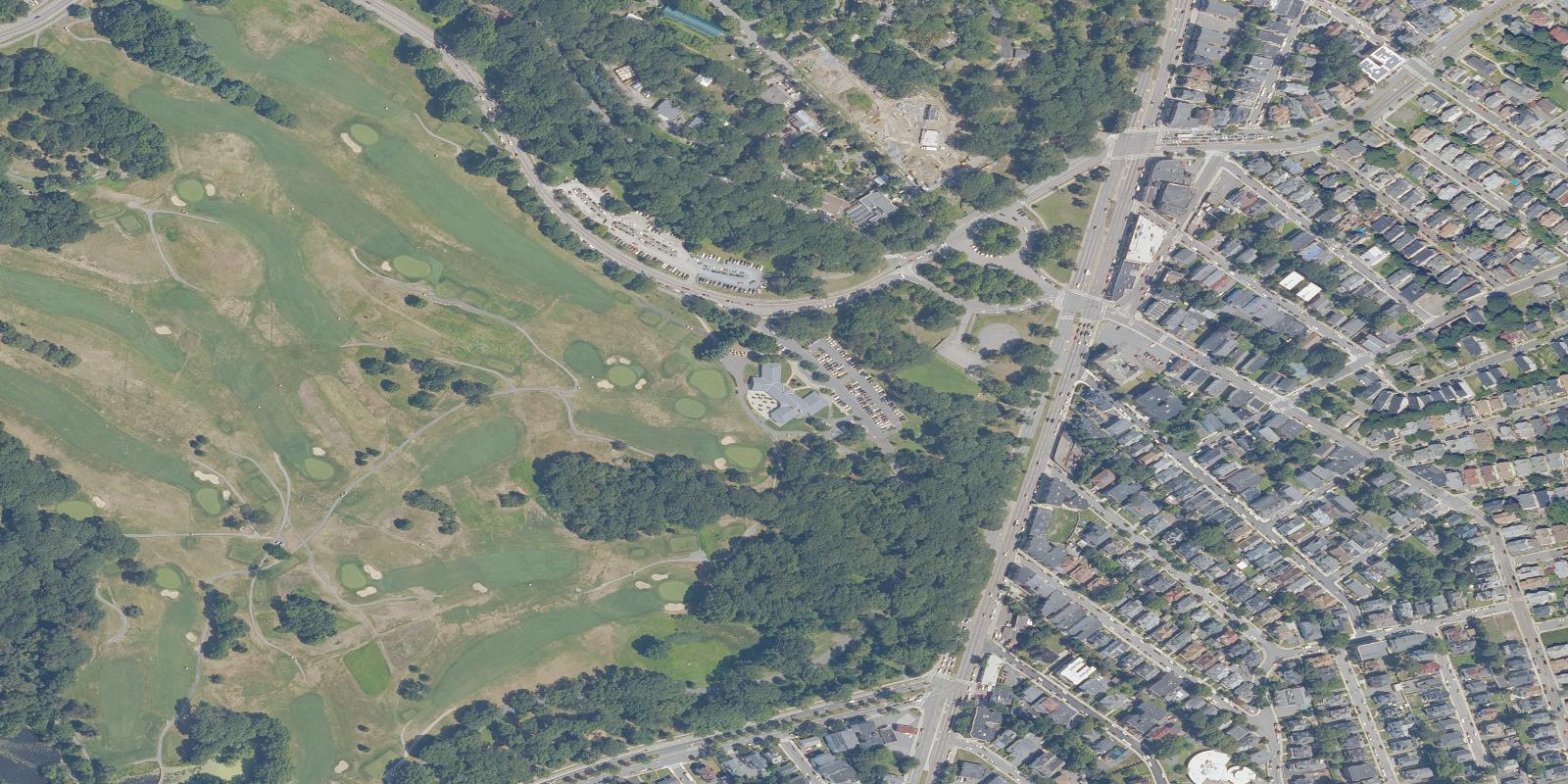 Satellite view of William J Devine Franklin Park Golf Course