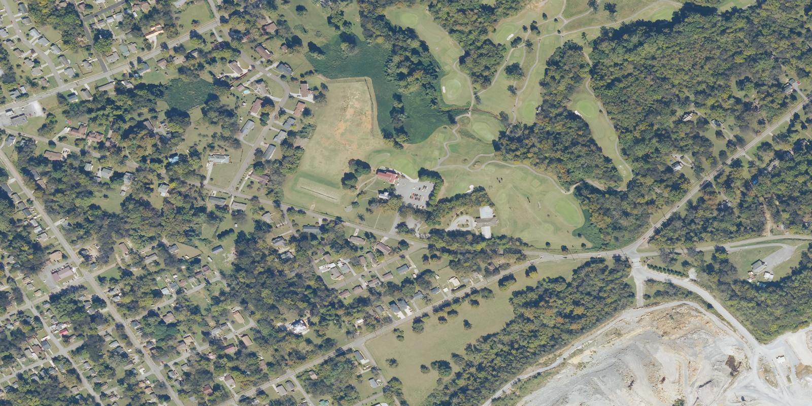 Satellite view of Williams Creek Golf Course