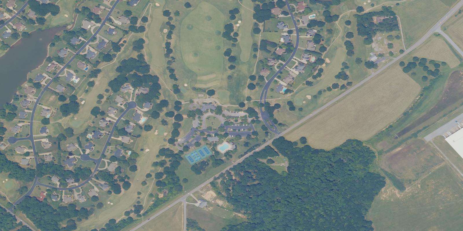 Satellite view of Willow Creek Golf Course