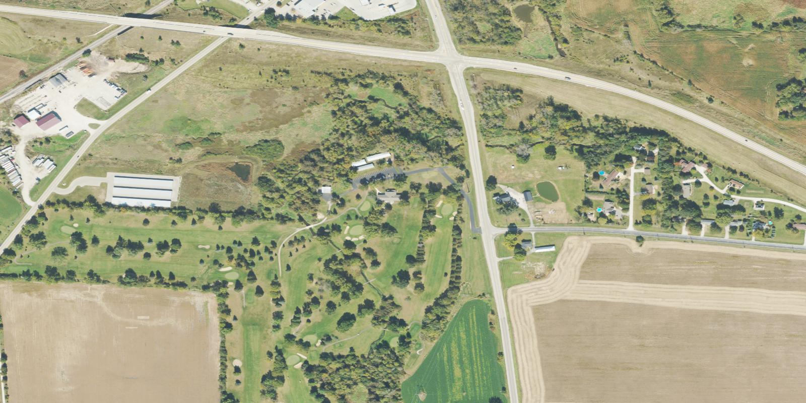 Satellite view of Willowbrook Golf Course