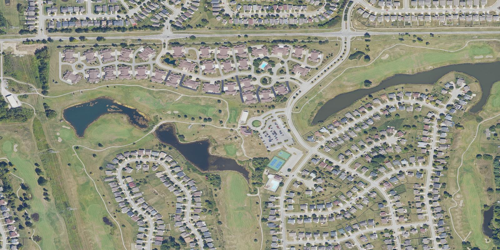 Satellite view of Winding Ridge Golf Club