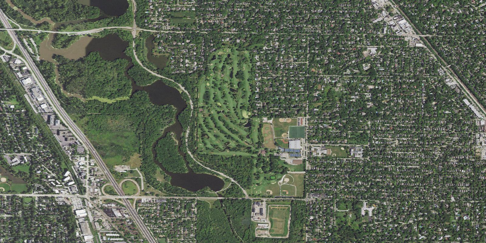 Satellite view of Winnetka Golf Club