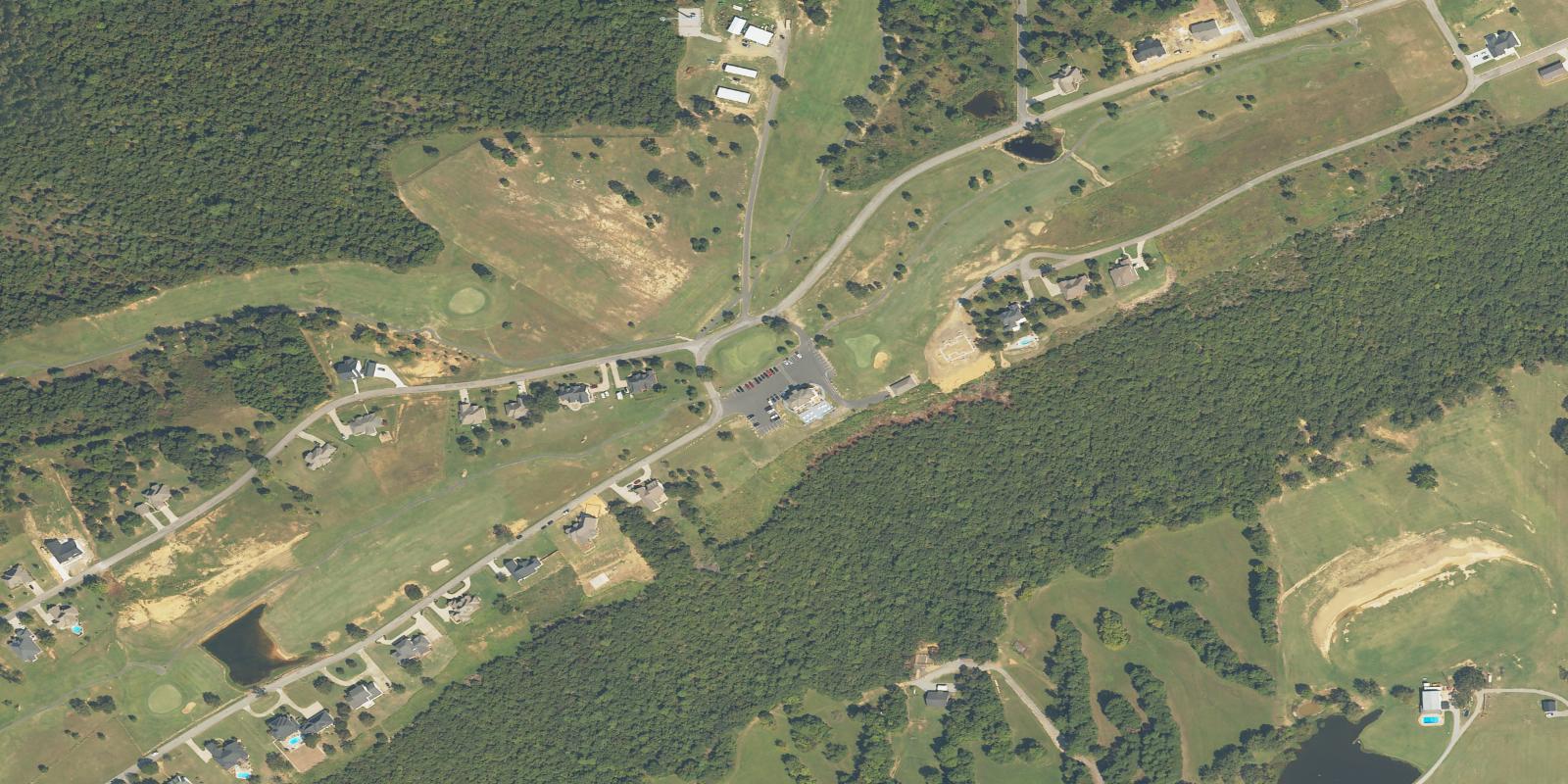 Satellite view of Wolf Ridge Golf Course
