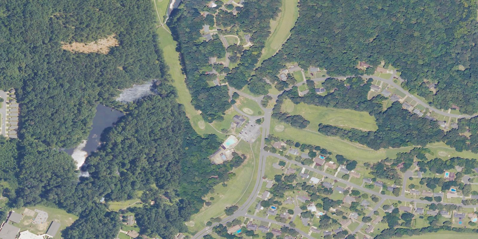 Satellite view of Woodland Forrest Country Club