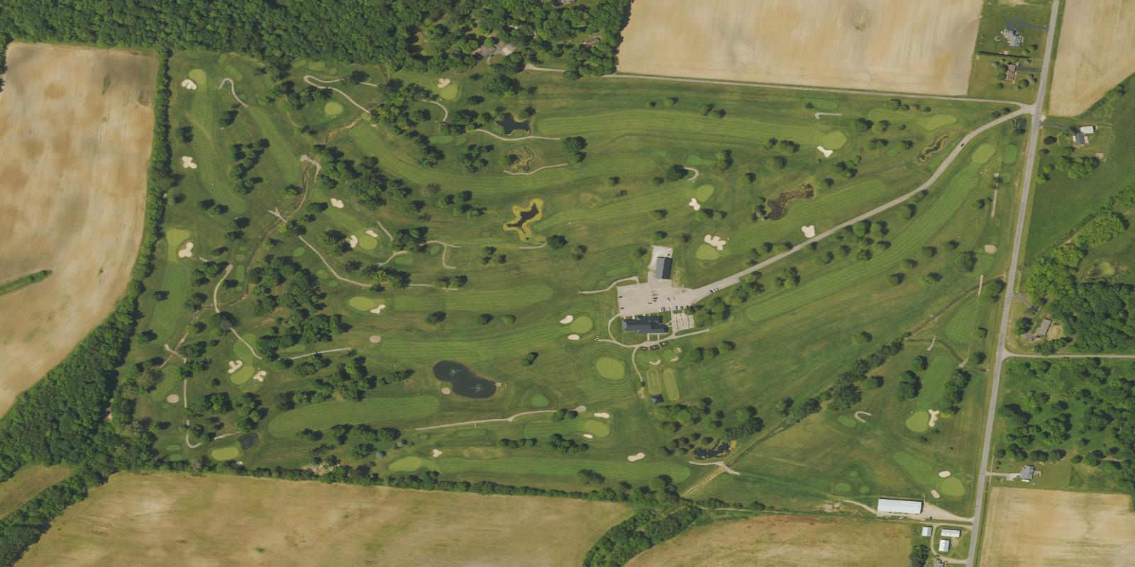 Satellite view of Woodland Golf Course