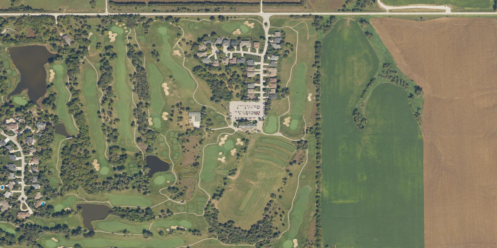 Satellite view of Woodland Hills Golf Course