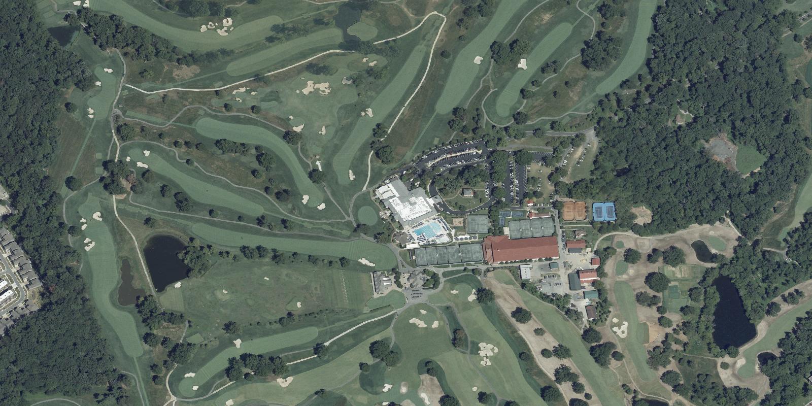 Satellite view of Woodmont Country Club