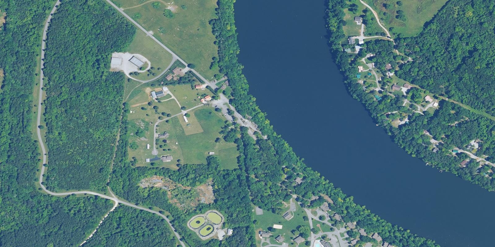 Satellite view of Woodson Bend Resort