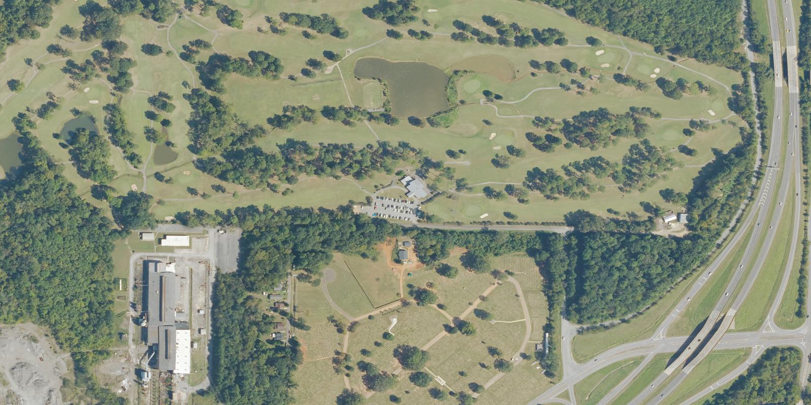 Satellite view of Woodward Golf & Country Club