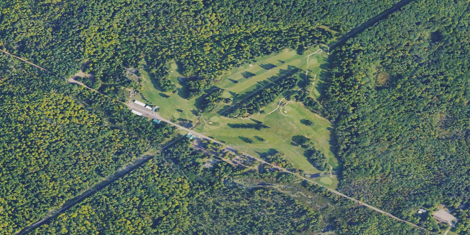 Satellite view of Wyandotte Hills Golf Course