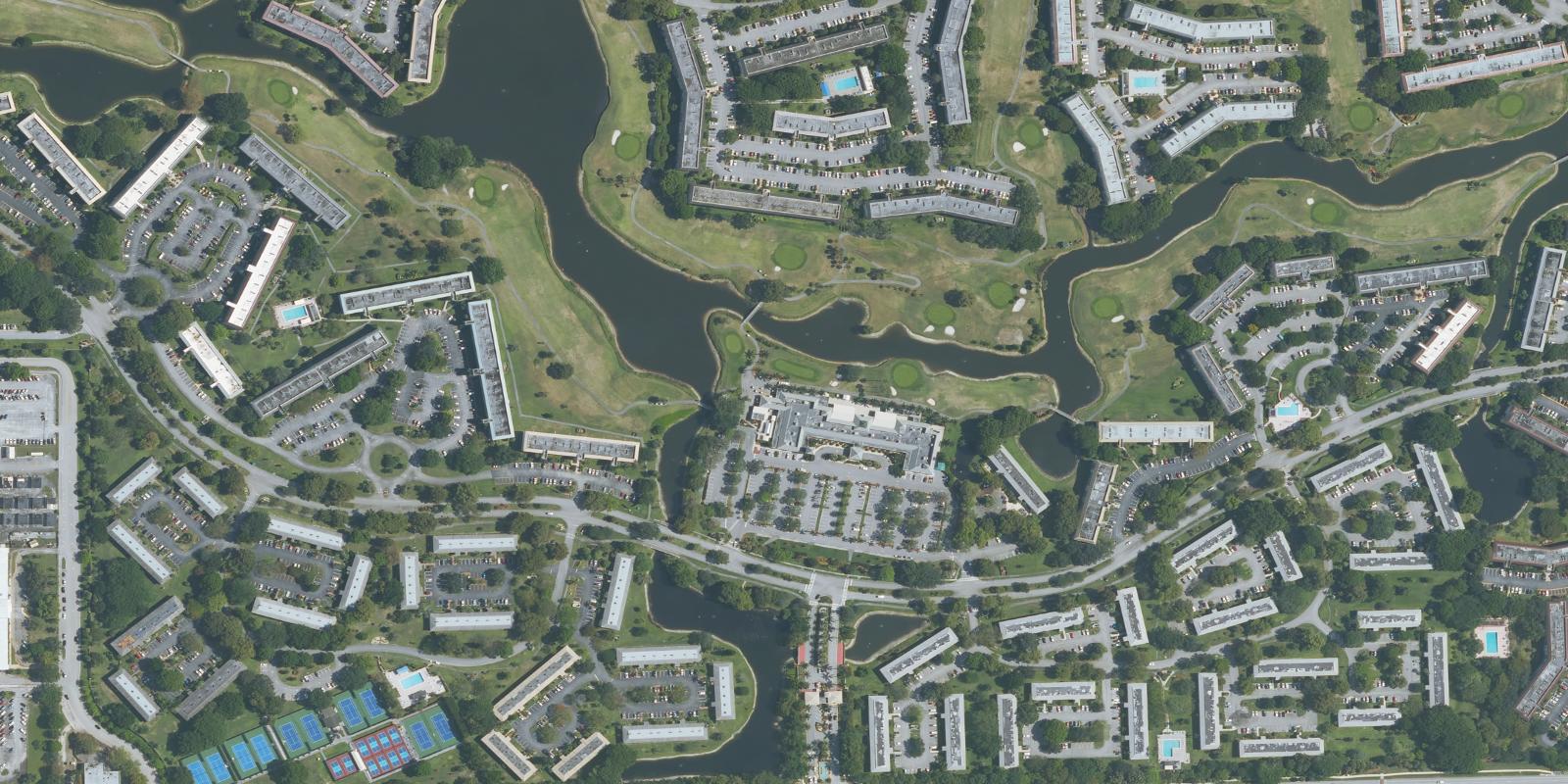 Satellite view of Wynmoor Golf Course