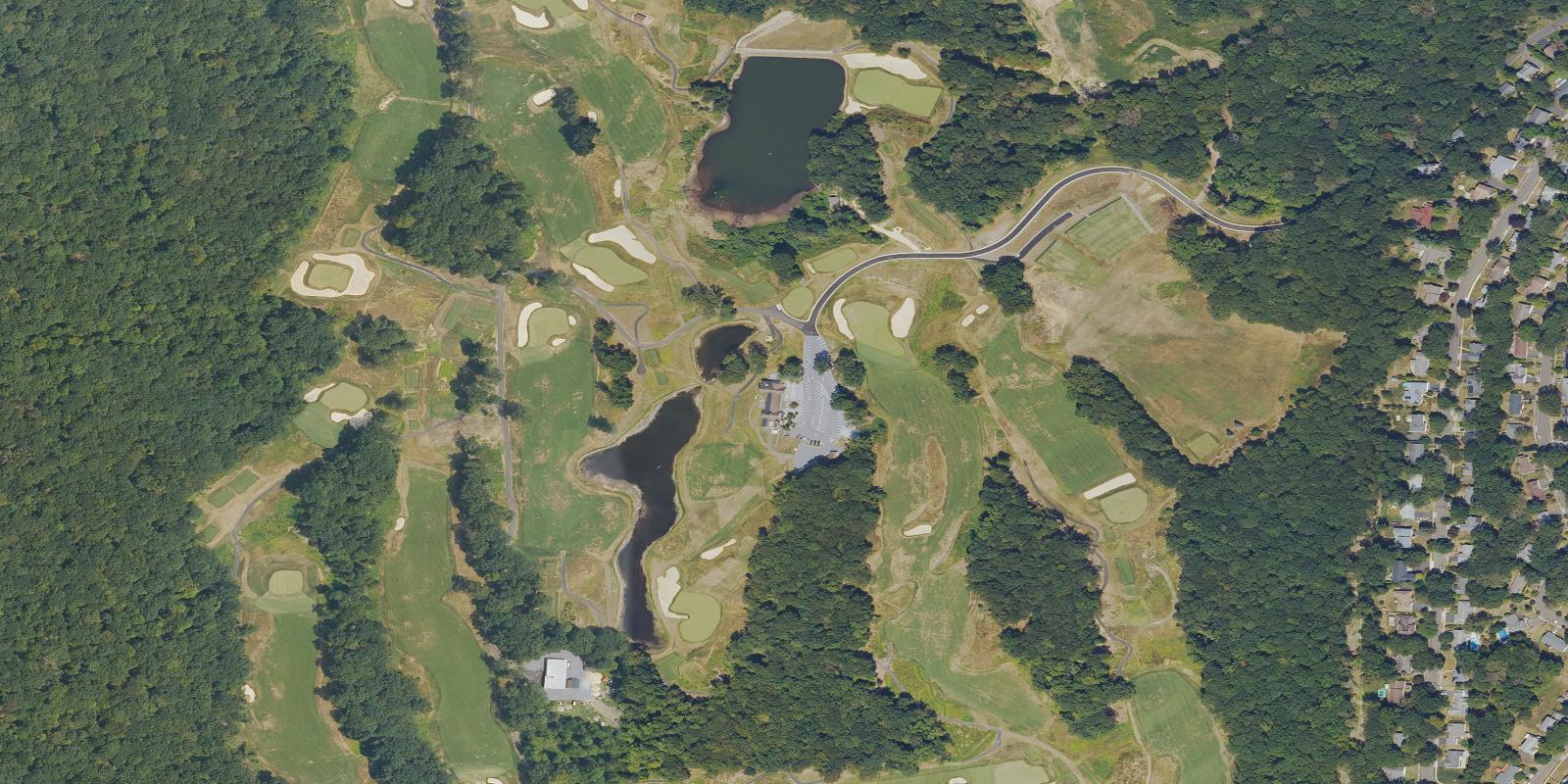 Satellite view of Yale Golf Course