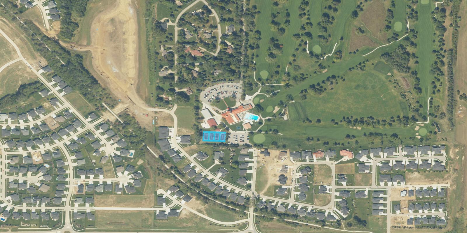 Satellite view of Yankee Hill Country Club