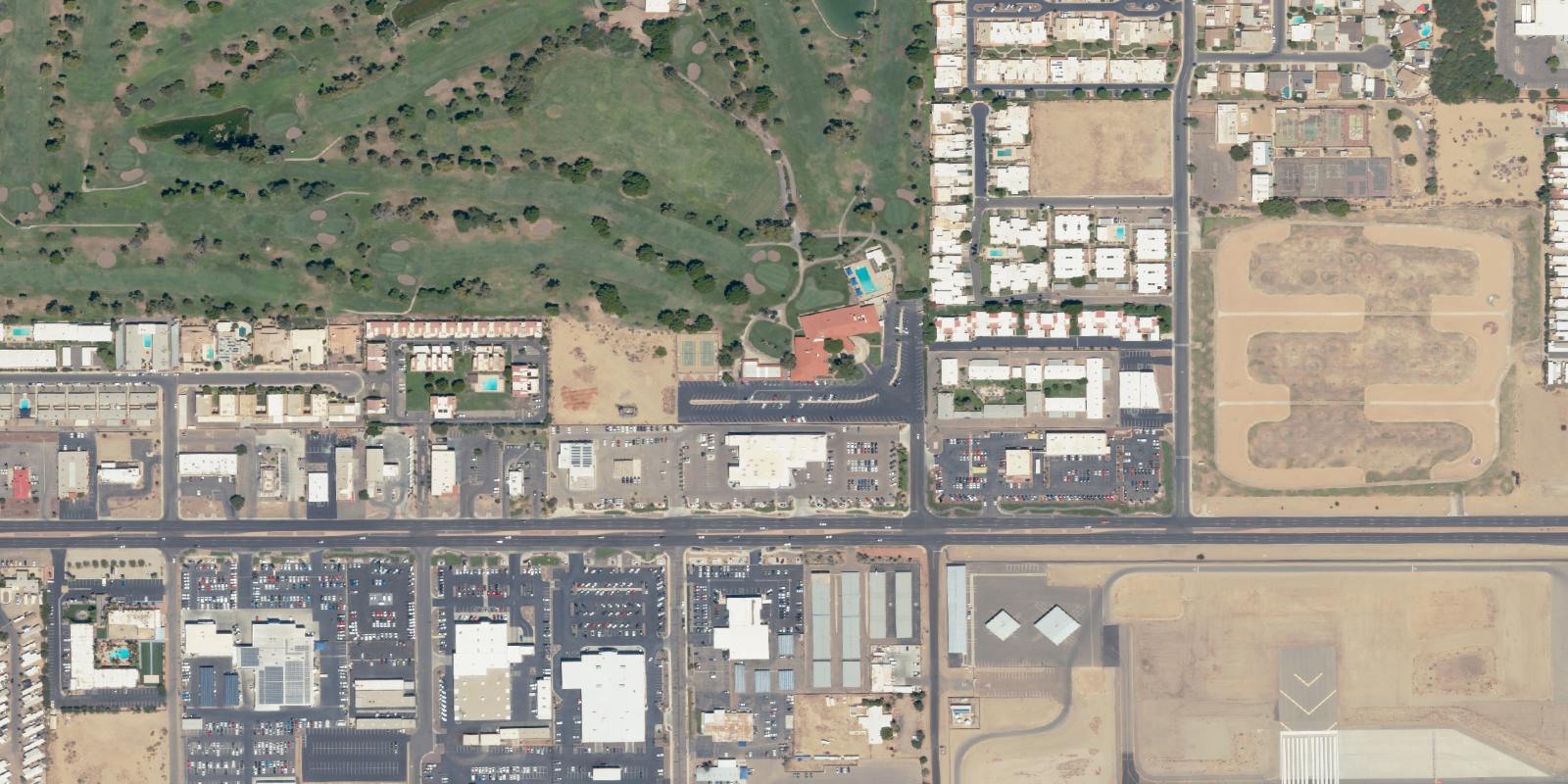 Satellite view of Yuma Golf Country Club