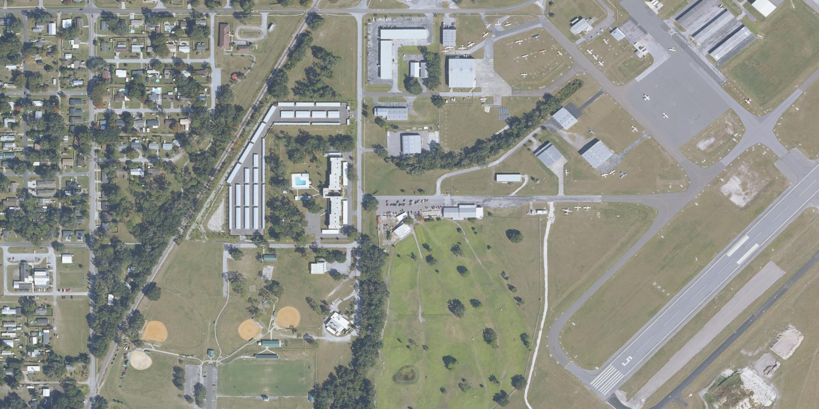 Satellite view of Zephyrhills City Golf Course